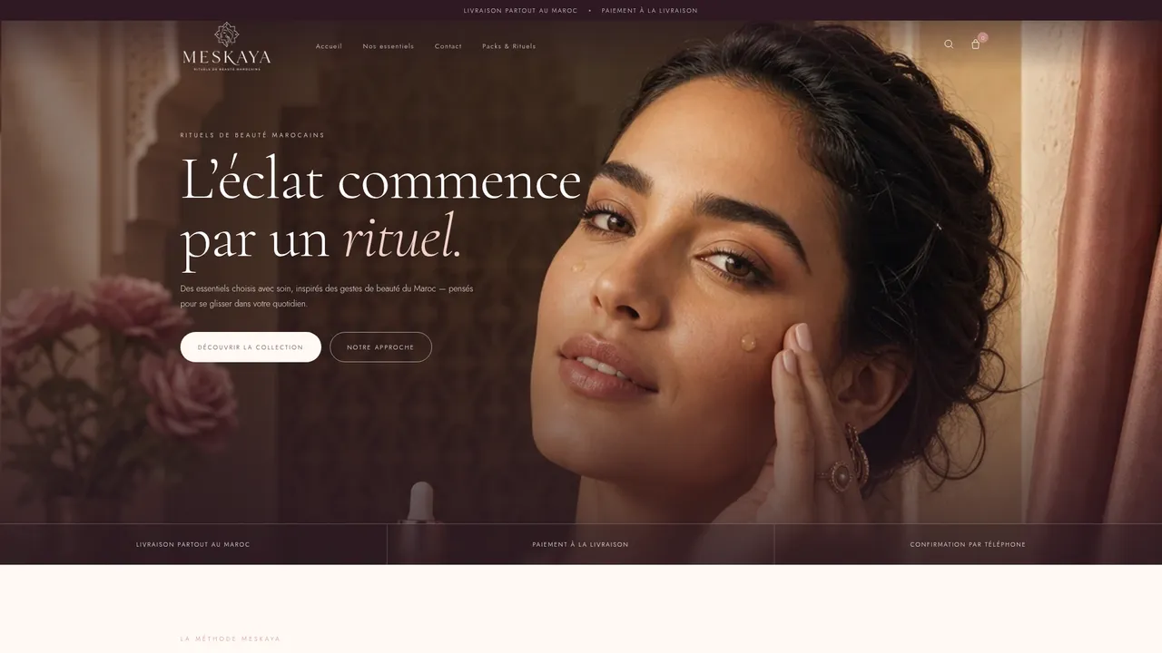 Screenshot de www.meskaya.shop