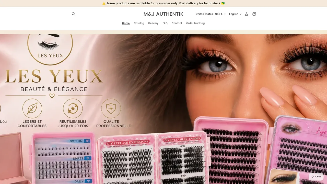 Screenshot de www.mjauthentik.com