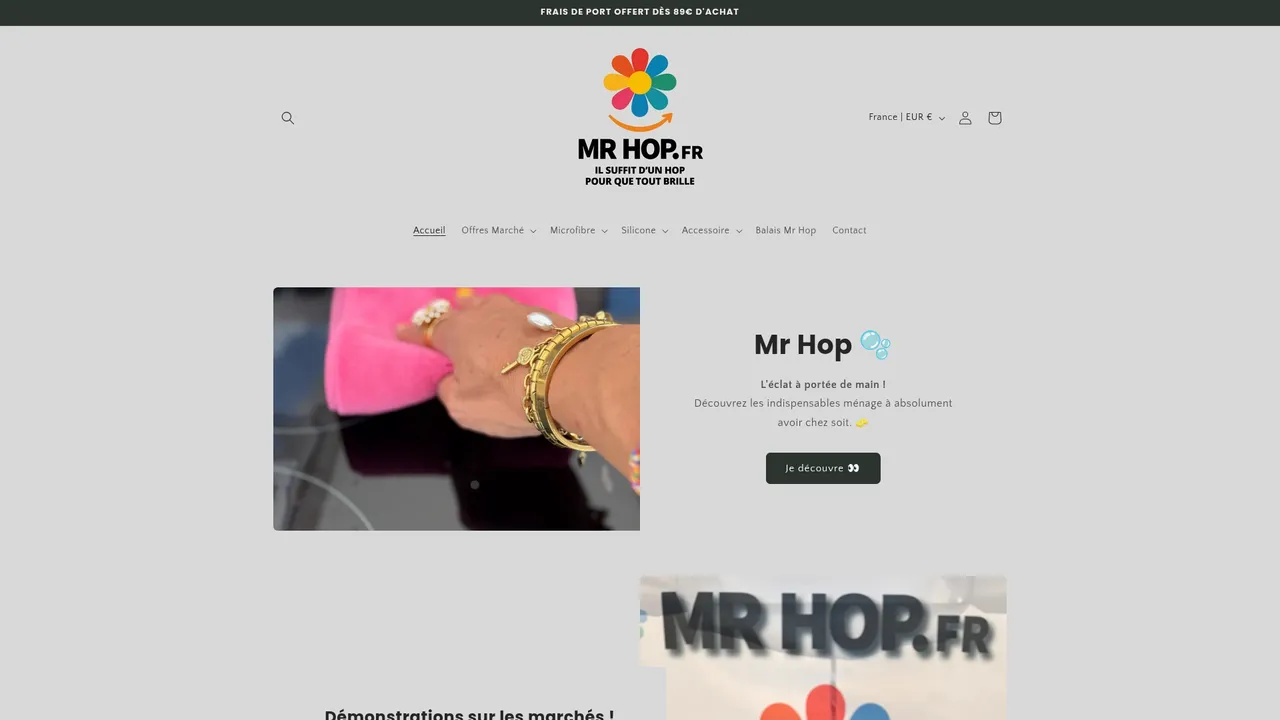 Screenshot de www.mrhop.fr