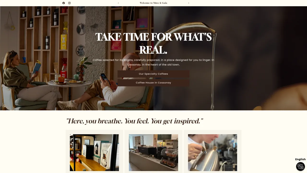 Screenshot de www.museetgaia.ch