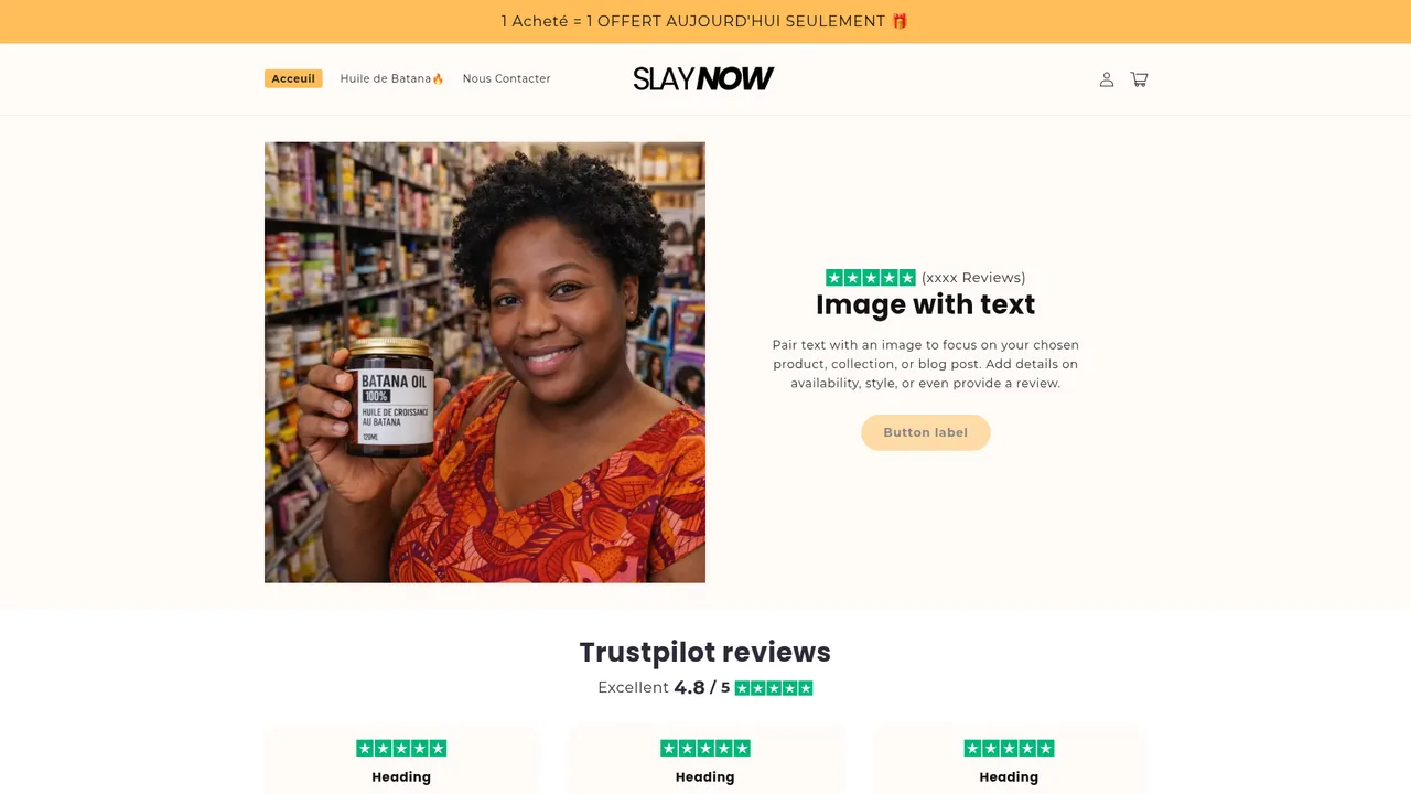 Screenshot de www.myslaynow.fr