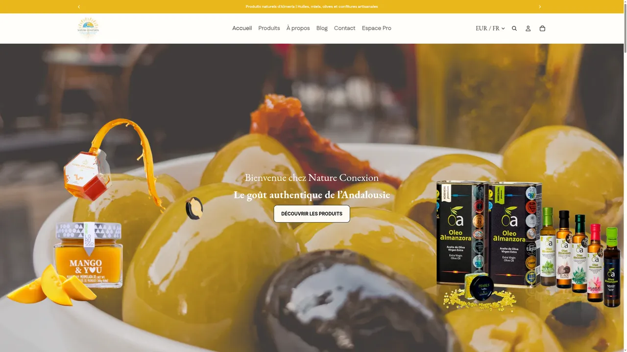 Screenshot de www.natureconexion.com