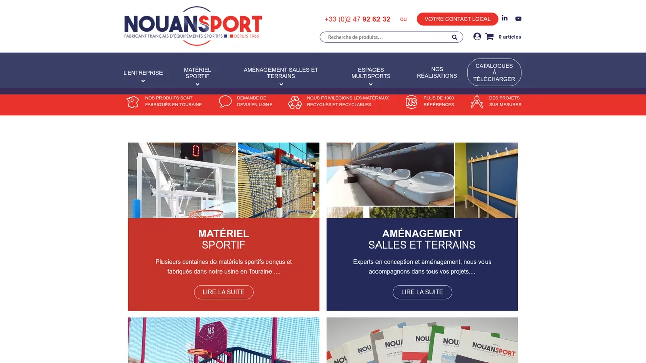 Screenshot de www.nouansport.com