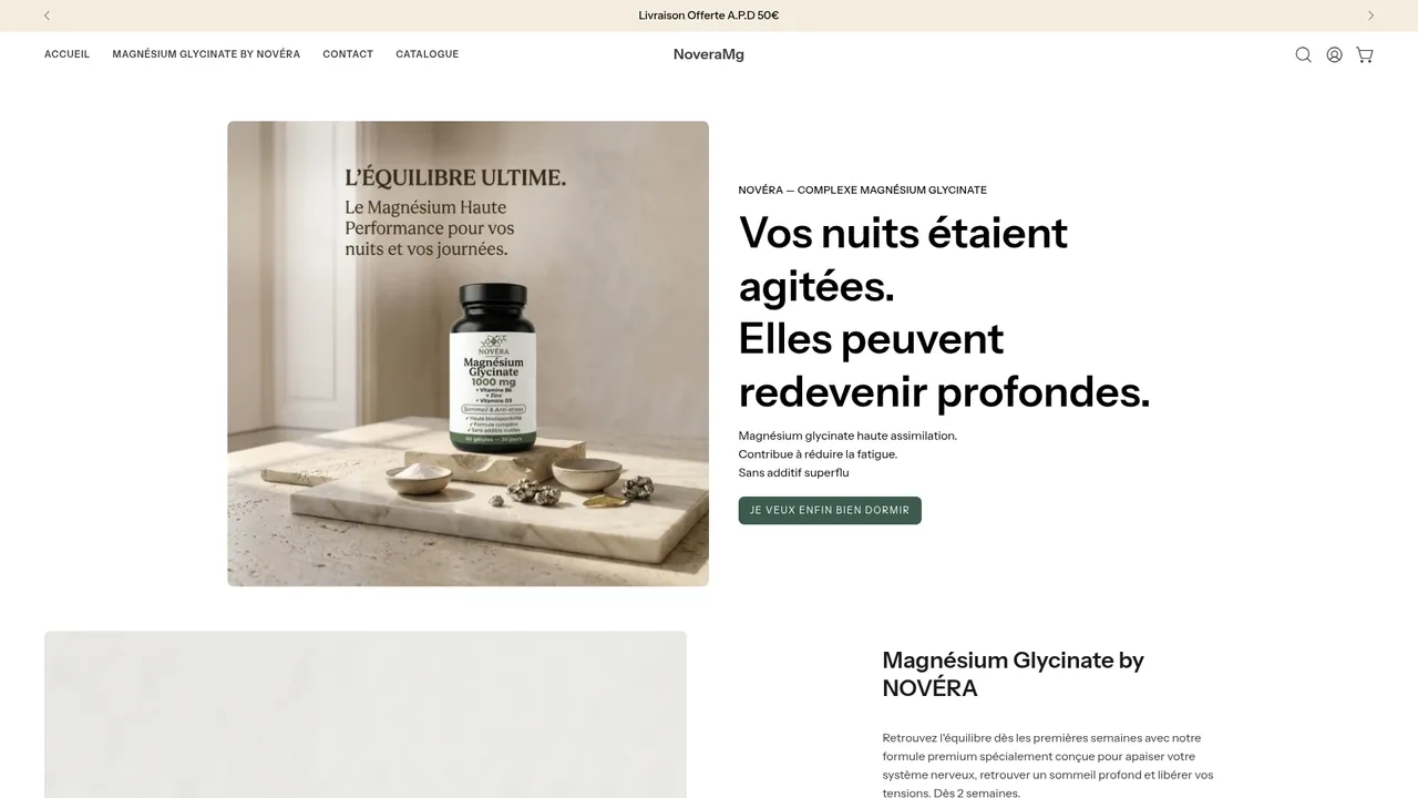 Screenshot de www.noveramg.com