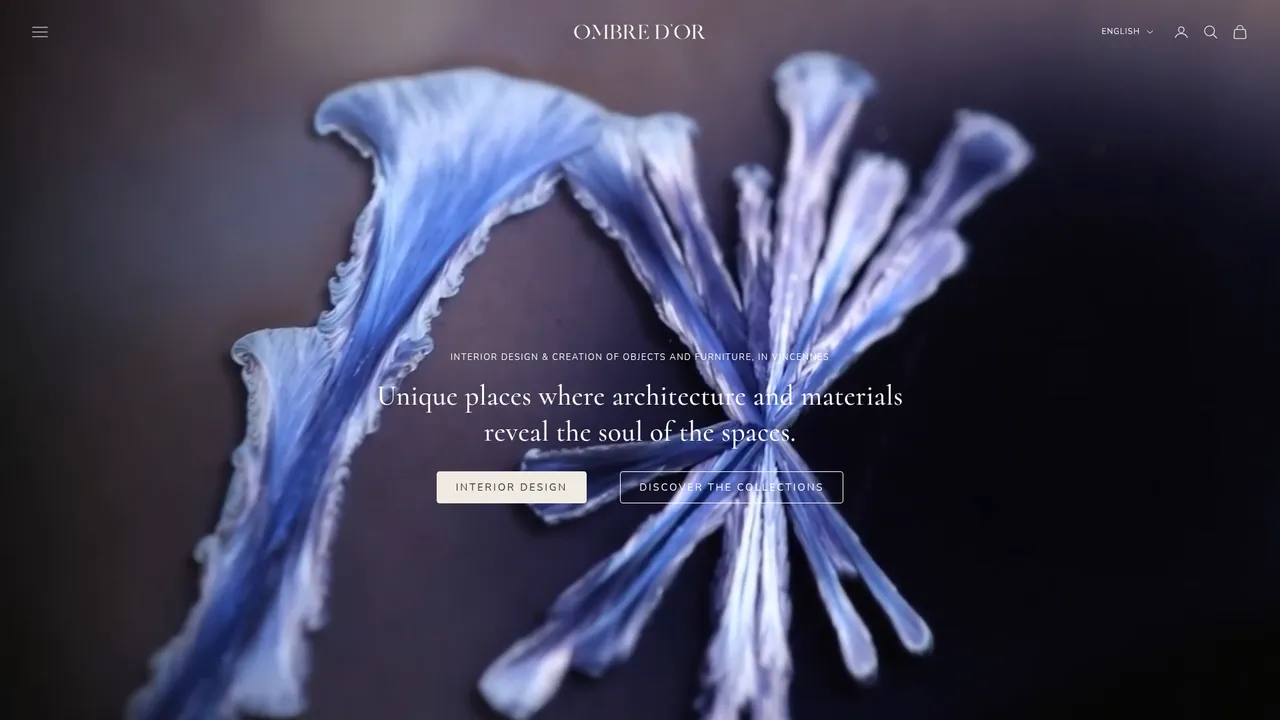 Screenshot de www.ombredor.fr