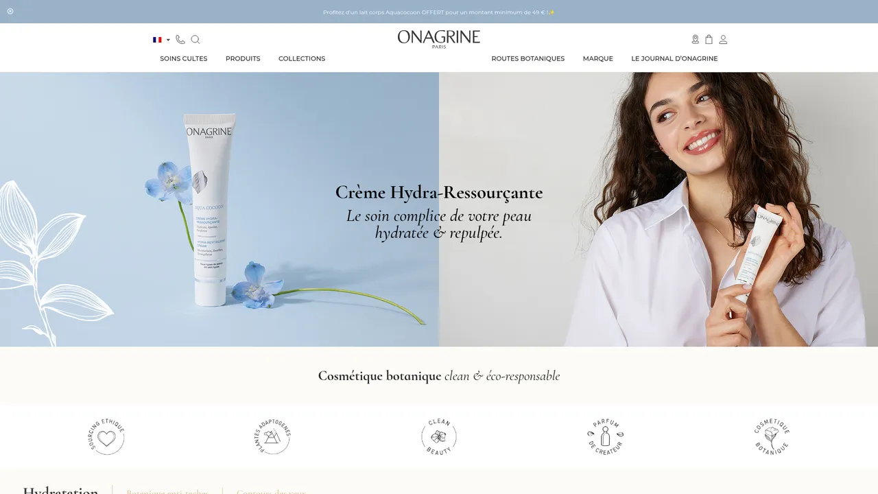 Aperçu du site www.onagrine.com