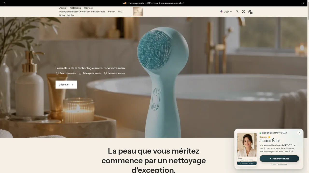 Screenshot de www.oryntisinternational.com