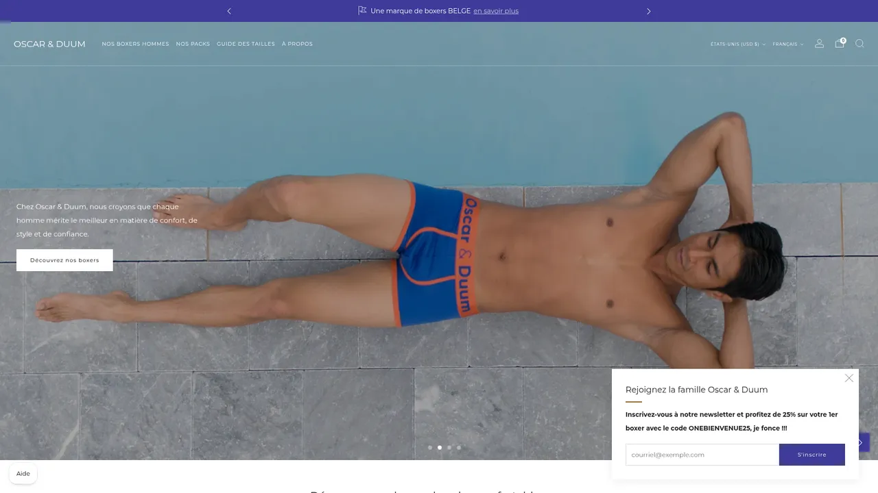 Screenshot de www.oscarduum.com