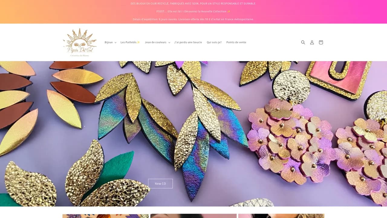 Screenshot de www.pepitadelsol.com
