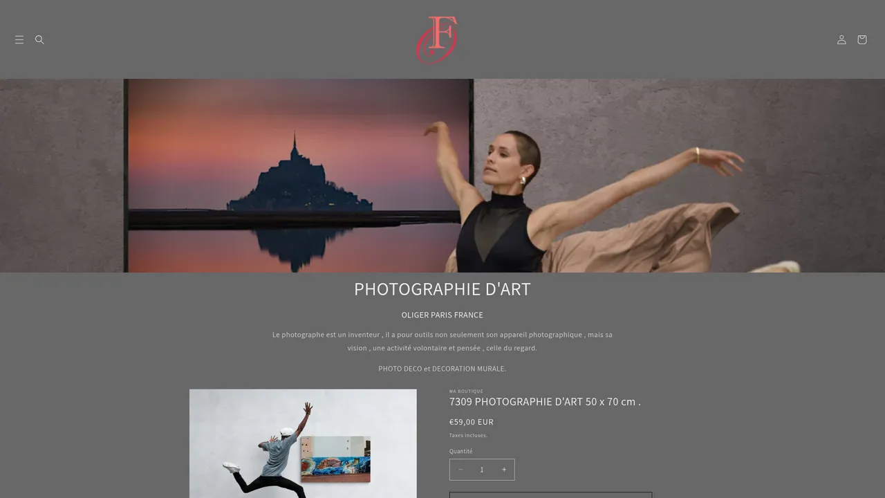 Screenshot de www.photographie-d-art.com