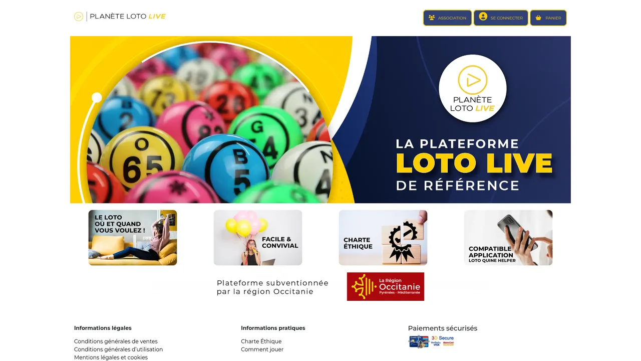 Screenshot de www.planete-lotolive.fr