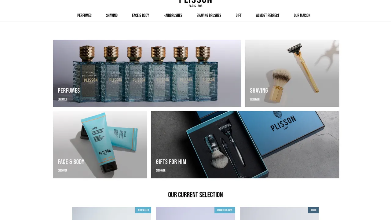 Screenshot de www.plisson1808.com
