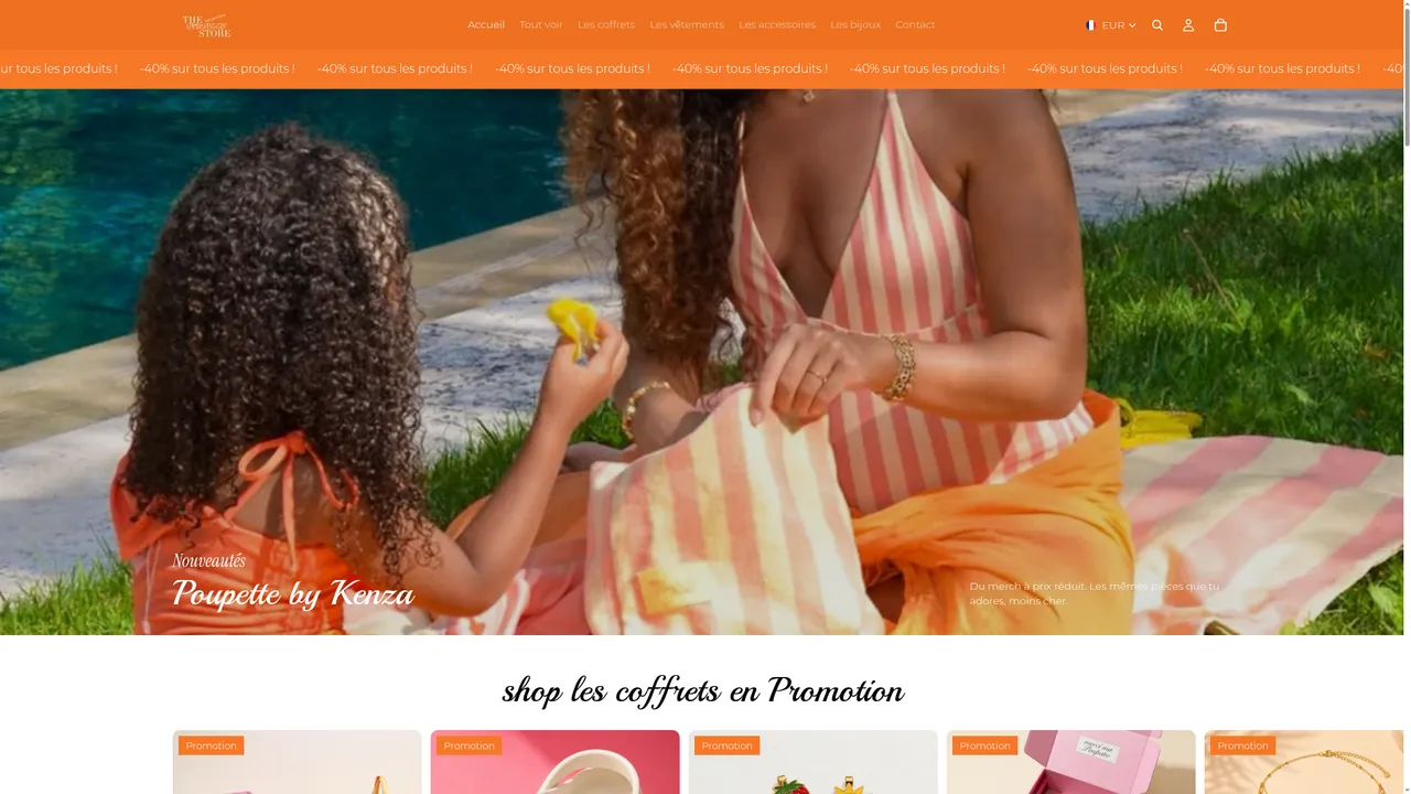 Screenshot de www.poupette.shop