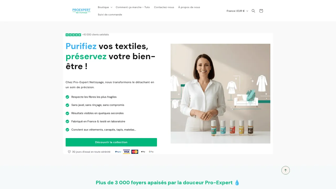 Screenshot de www.proexpertnettoyage.com