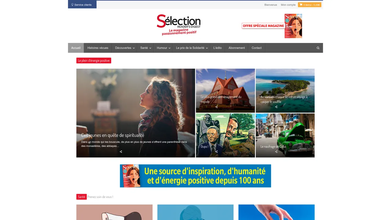 Screenshot de www.selectionclic.com
