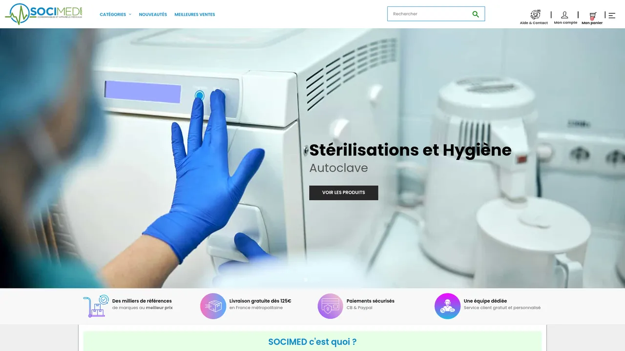 Screenshot de www.socimed.com