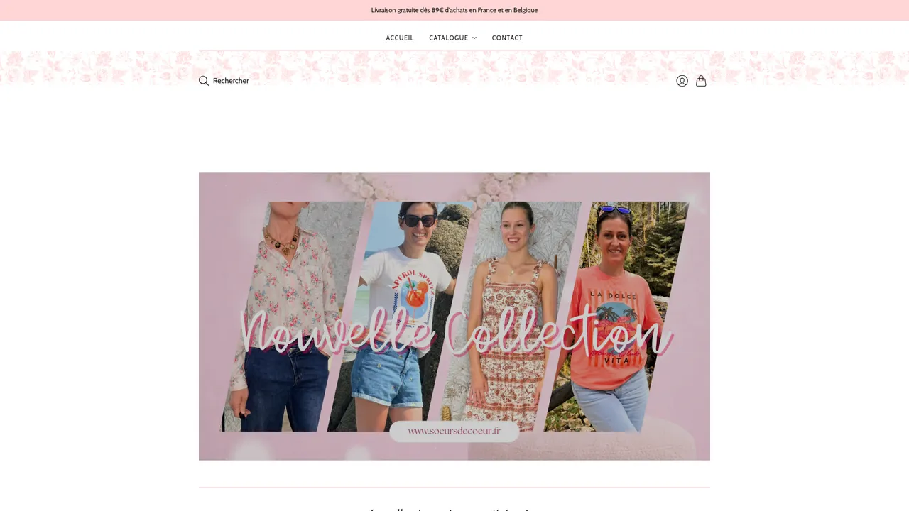 Screenshot de www.soeursdecoeur.fr