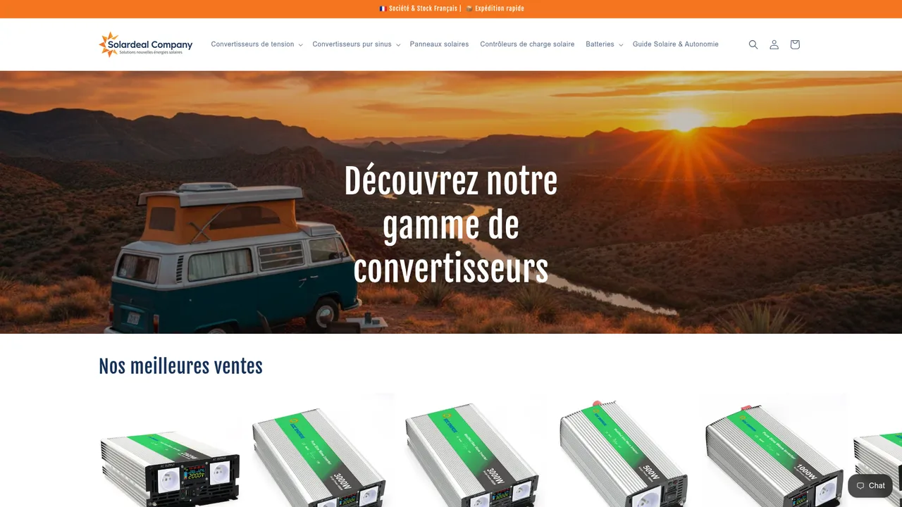 Screenshot de www.solardeal.be