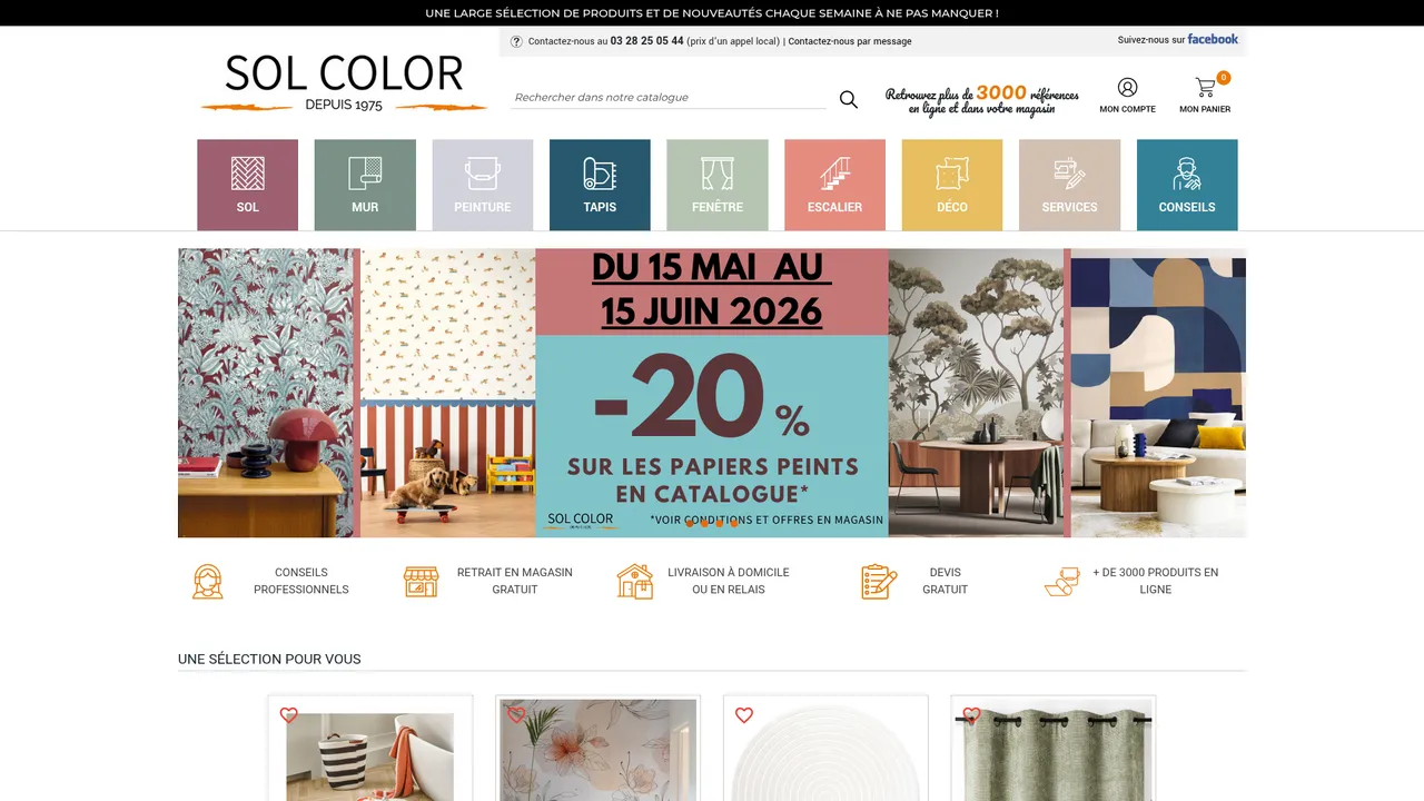 Aperçu du site www.solcolor.fr