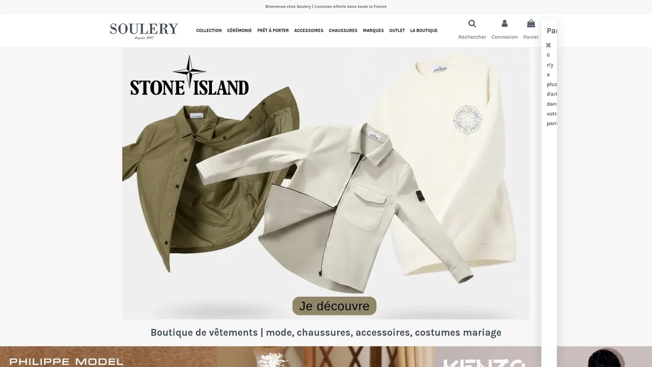 Screenshot de www.soulery.com