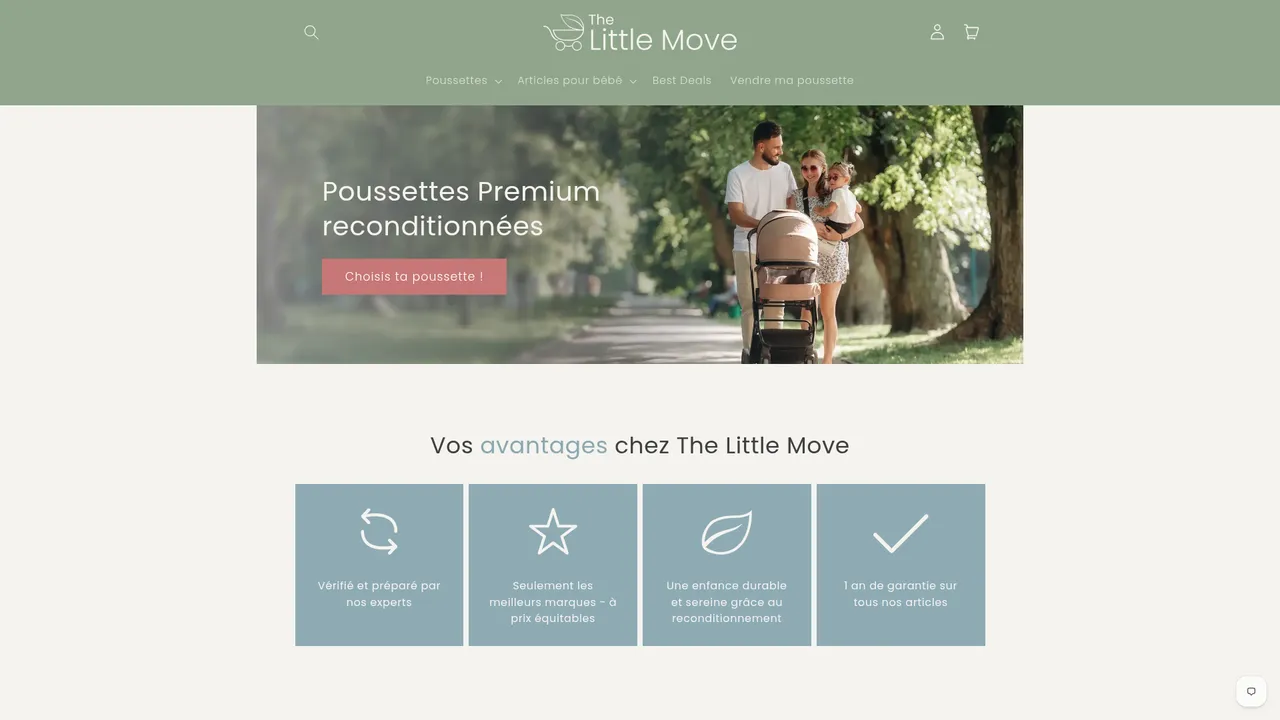 Screenshot de www.thelittlemove.fr