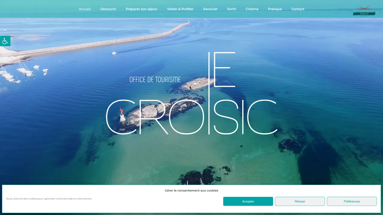 Aperçu du site www.tourisme-lecroisic.fr