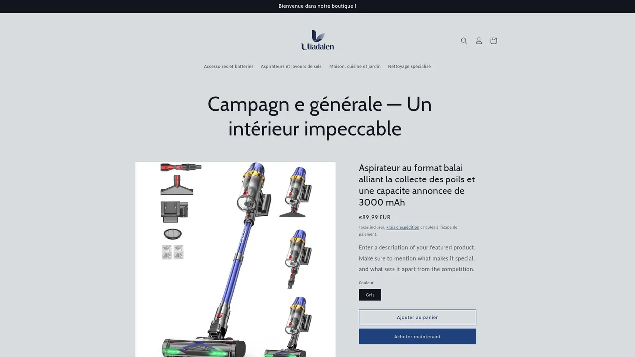Screenshot de www.uliadalen.com