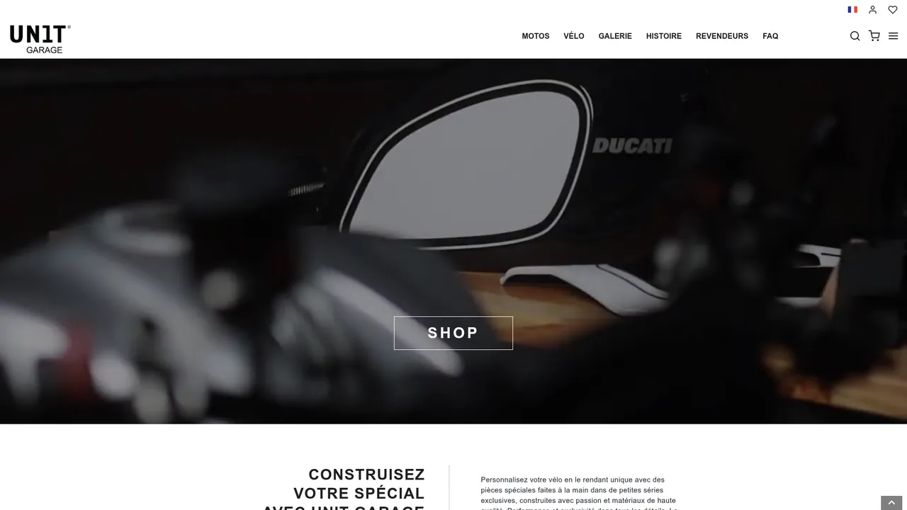 Screenshot de www.unitgarage.fr