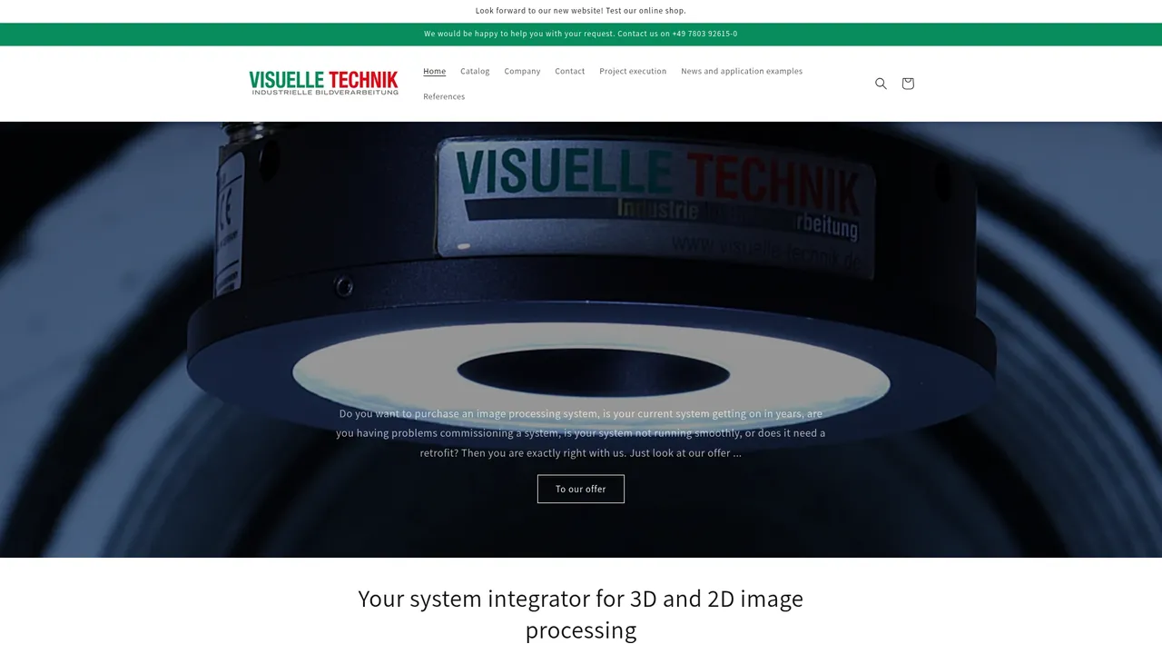 Screenshot de www.visuelle-technik.fr