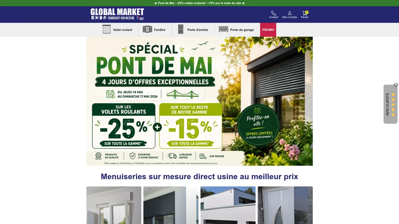 Screenshot de www.voletroulant-online.fr
