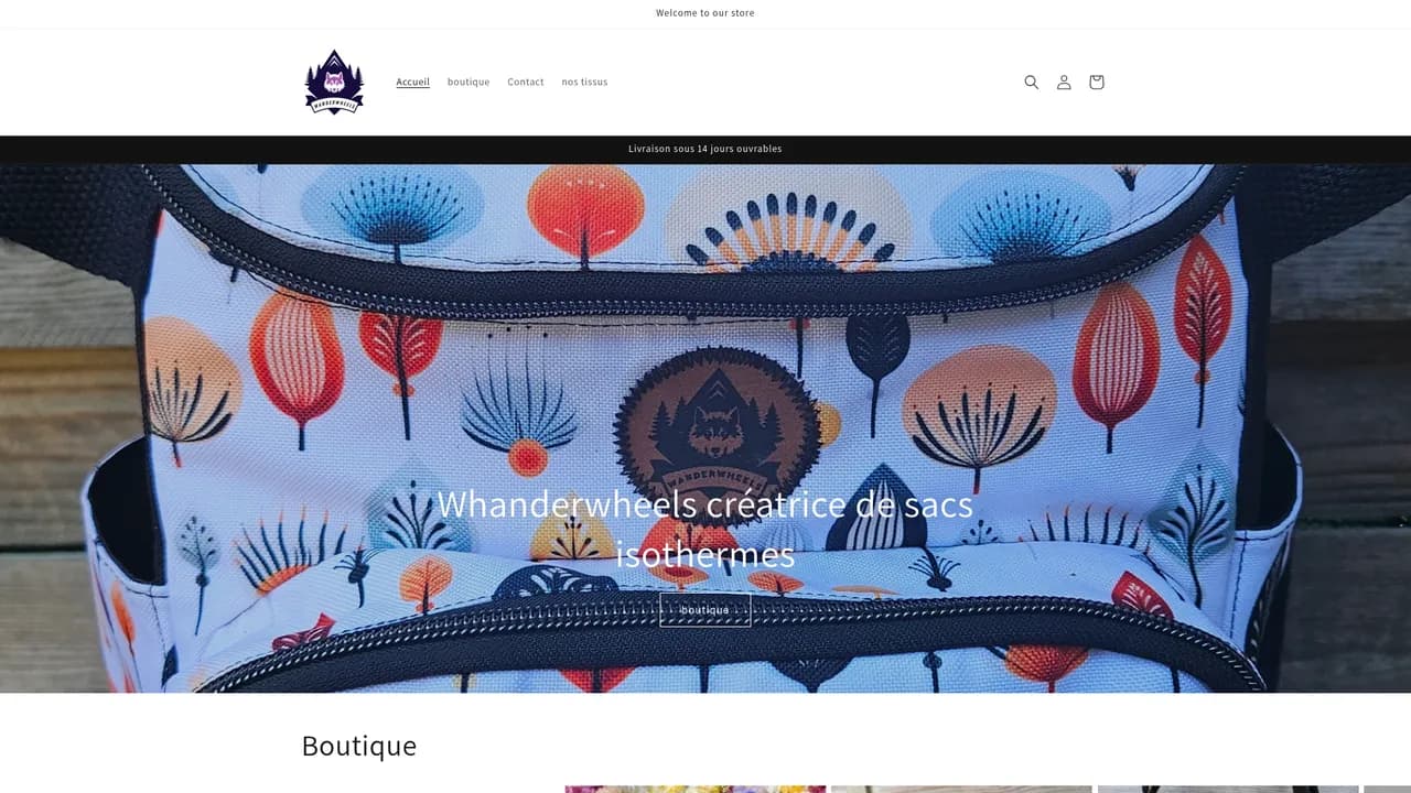 Screenshot de www.wanderwheels.fr