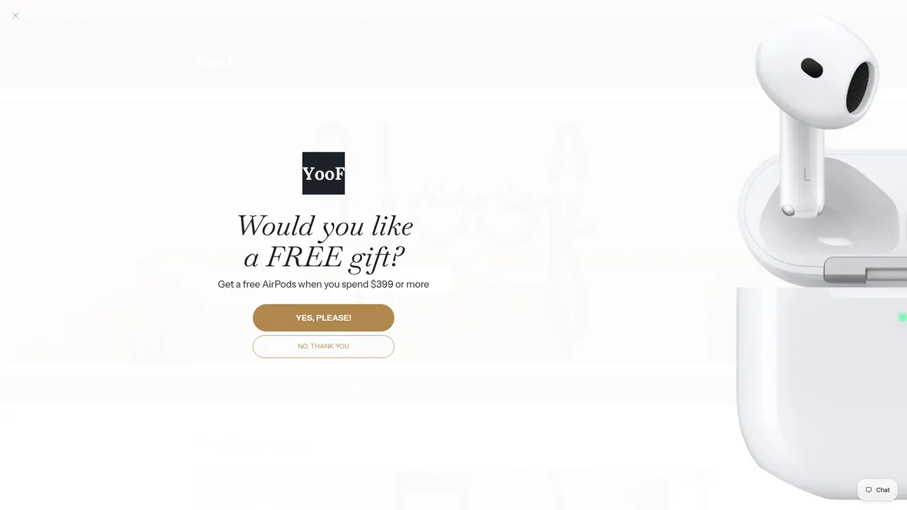 Screenshot de www.yoof.ca