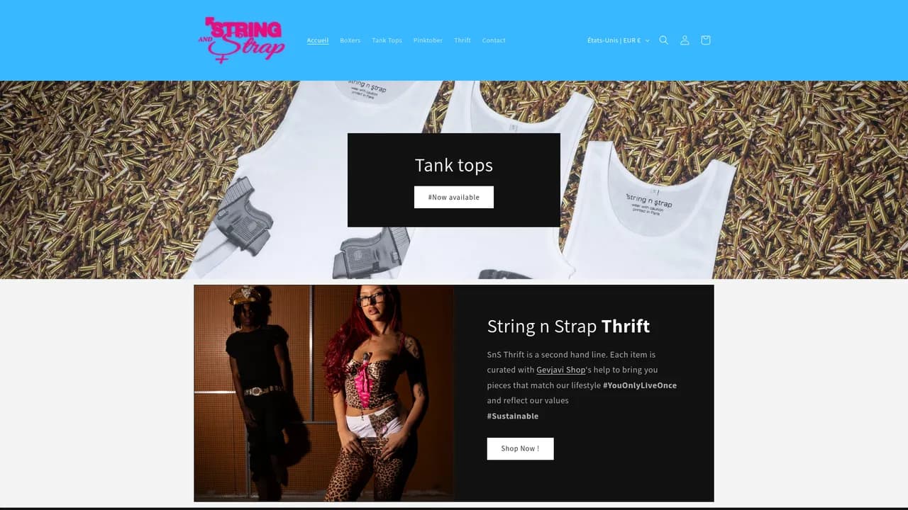 Screenshot de xstringnstrap.online