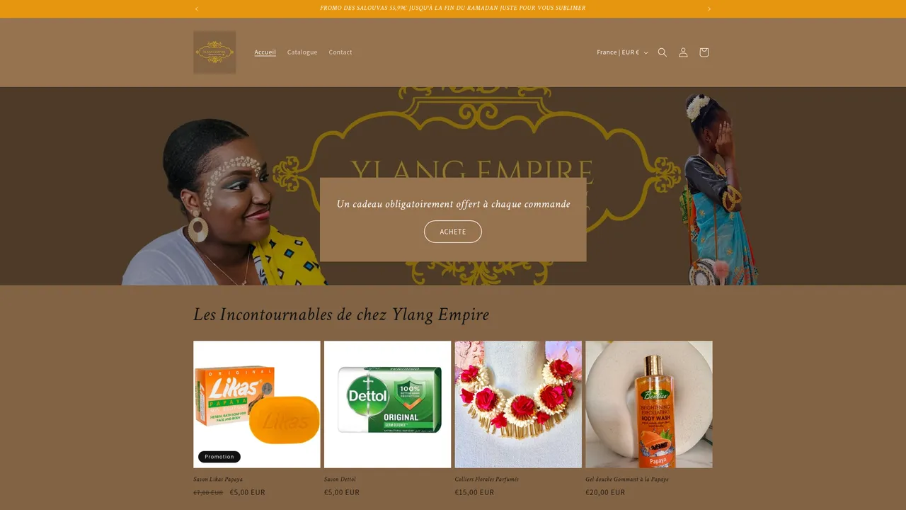Screenshot de ylang-empire.com