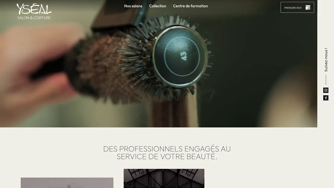Screenshot de ysealcoiffure.com