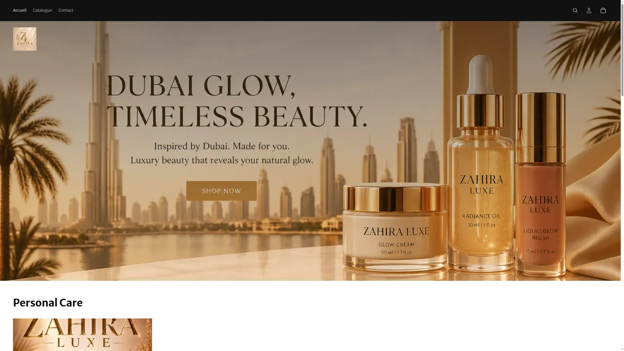 Screenshot de ZAHIRA LUXE