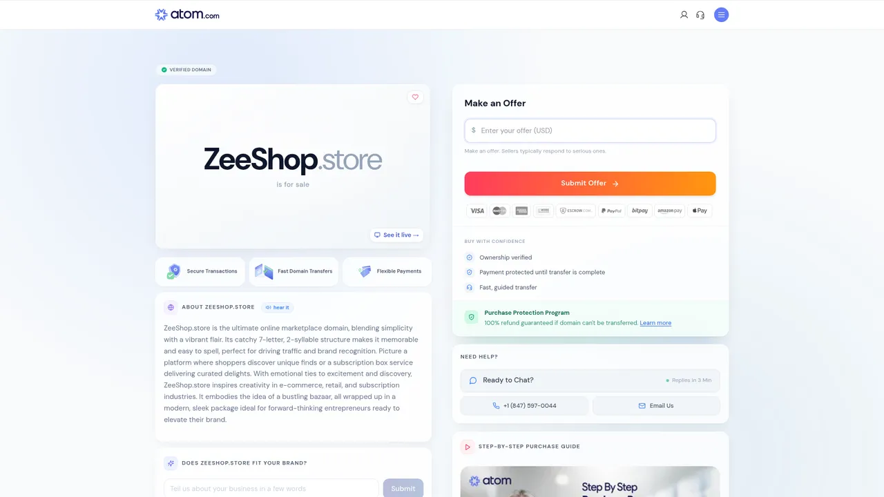 Aperçu du site Zeeshop : shoppez autrement