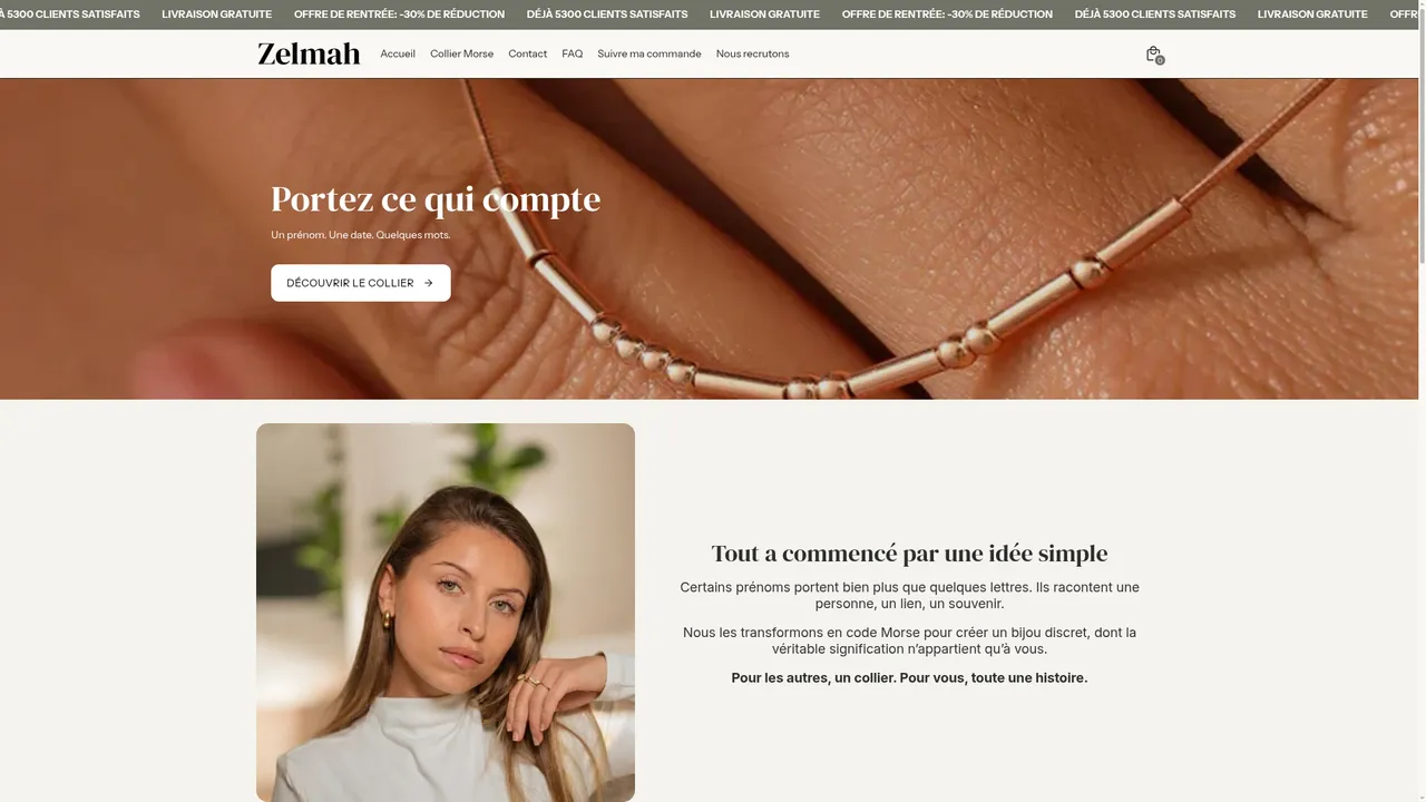 Screenshot de zelmah.com