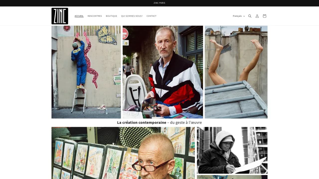 Screenshot de zincparis