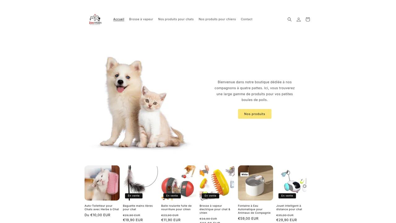 Aperçu du site zoo-malin.com