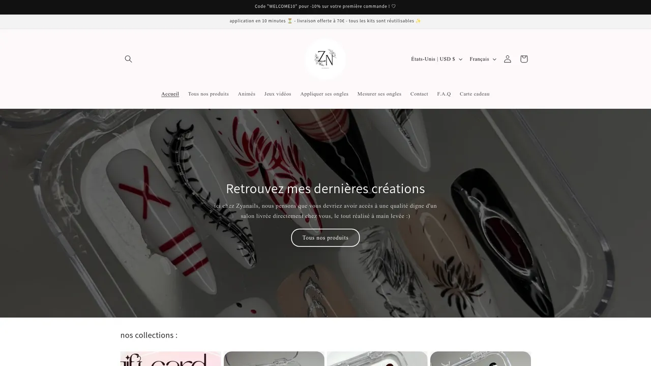 Screenshot de zyanails